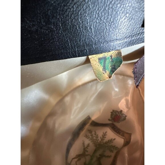 Vintage Schoble Cushionaire Brown Fedora Hat With Black Ribbon Band 7 1/8 - Picture 6 of 7